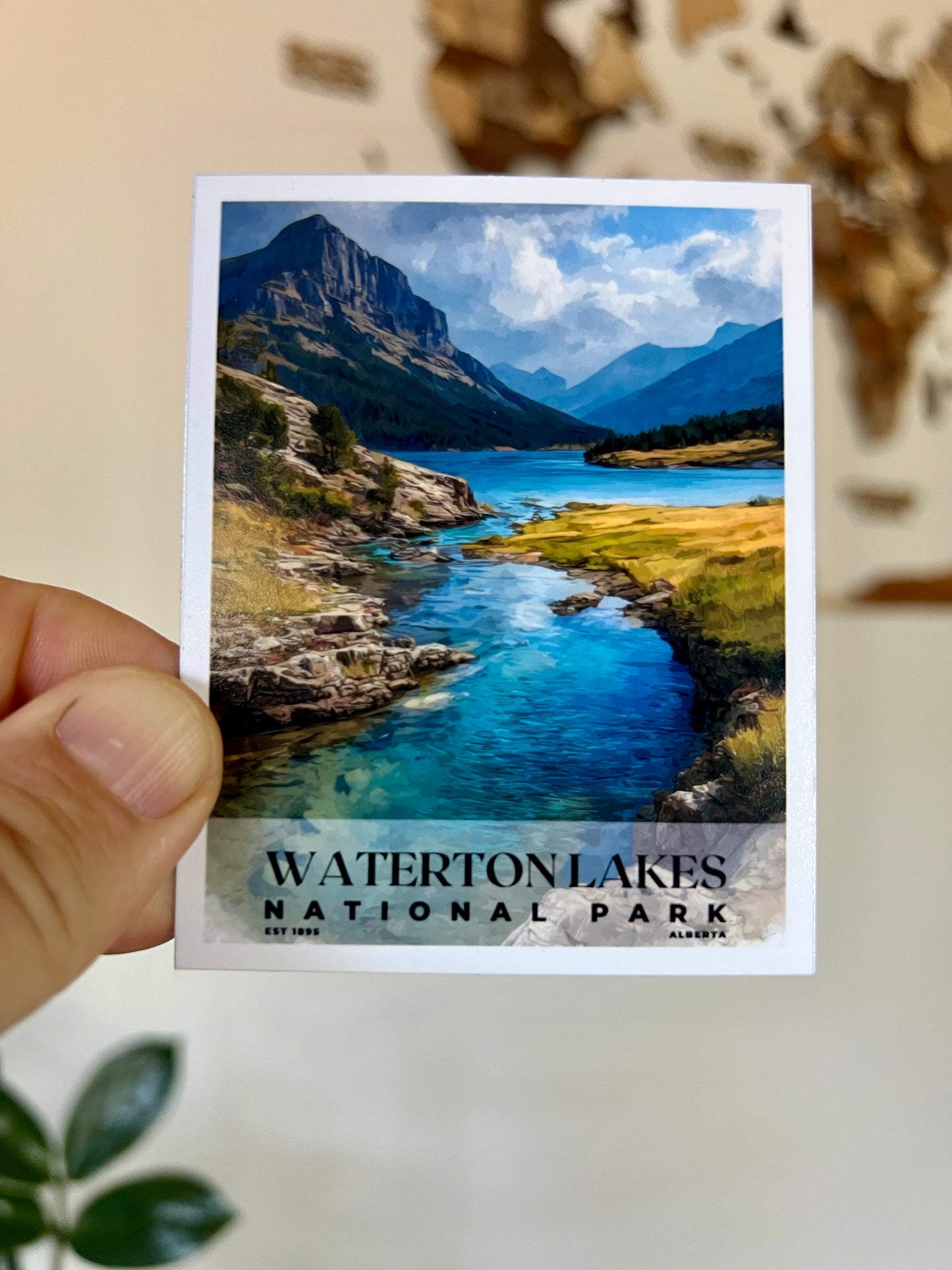 Canadian National Parks Photo Magnet: Travel Souvenir, Nature Decor