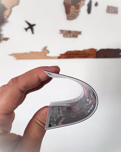 Flexible Photo Magnet with Text (4" x 4")