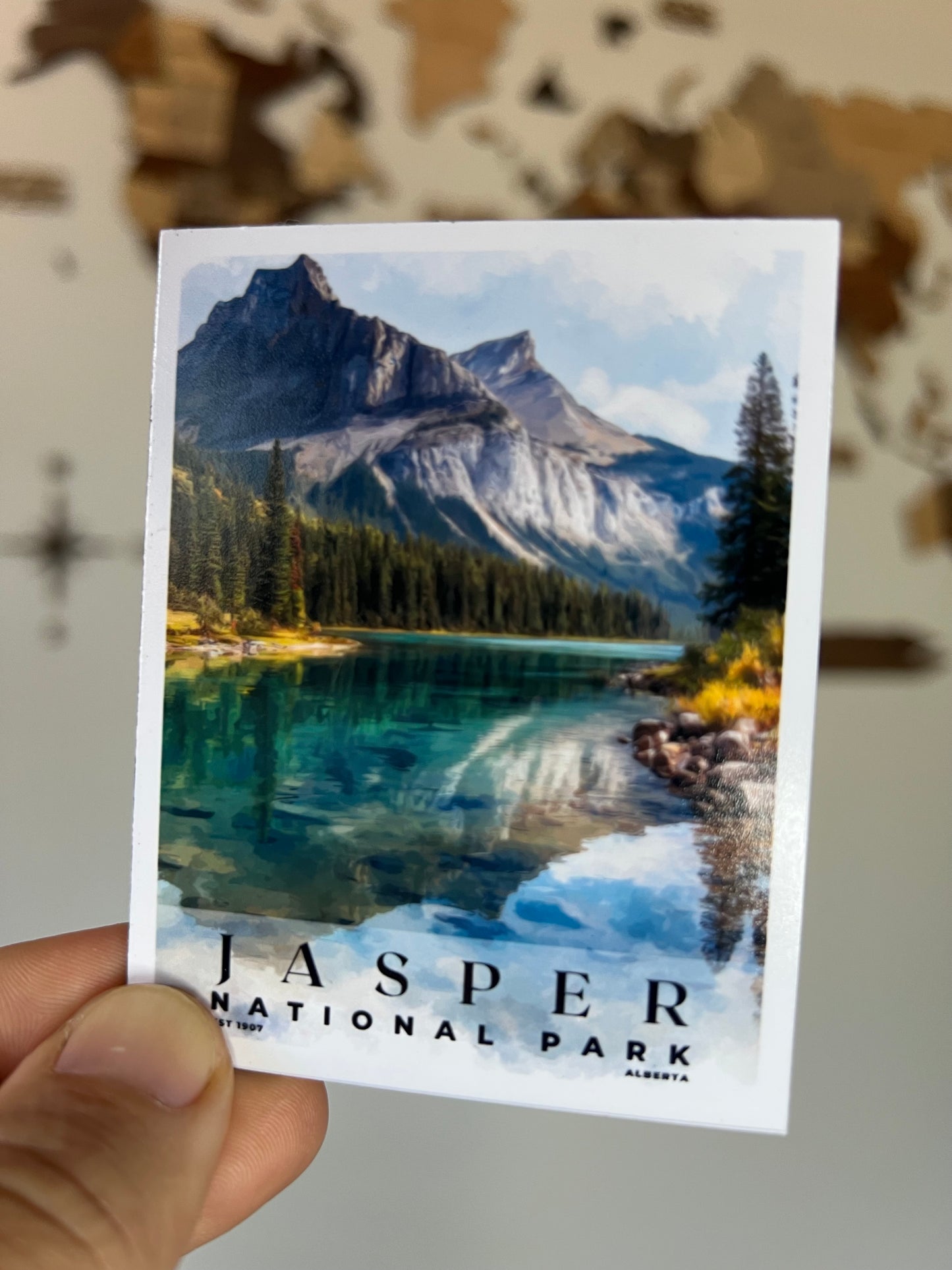 Canadian National Parks Photo Magnet: Travel Souvenir, Nature Decor