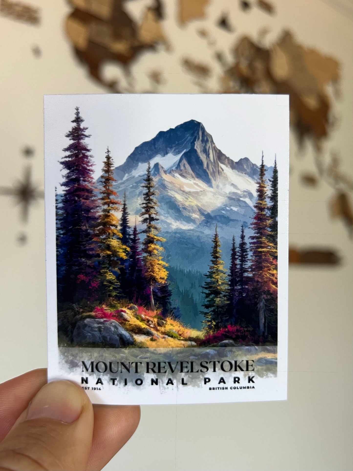 Canadian National Parks Photo Magnet: Travel Souvenir, Nature Decor