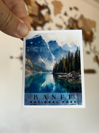 Canadian National Parks Photo Magnet: Travel Souvenir, Nature Decor