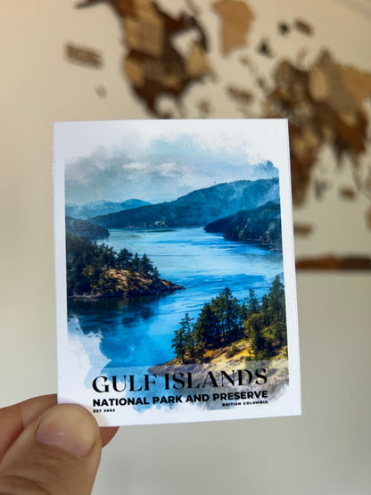 Canadian National Parks Photo Magnet: Travel Souvenir, Nature Decor