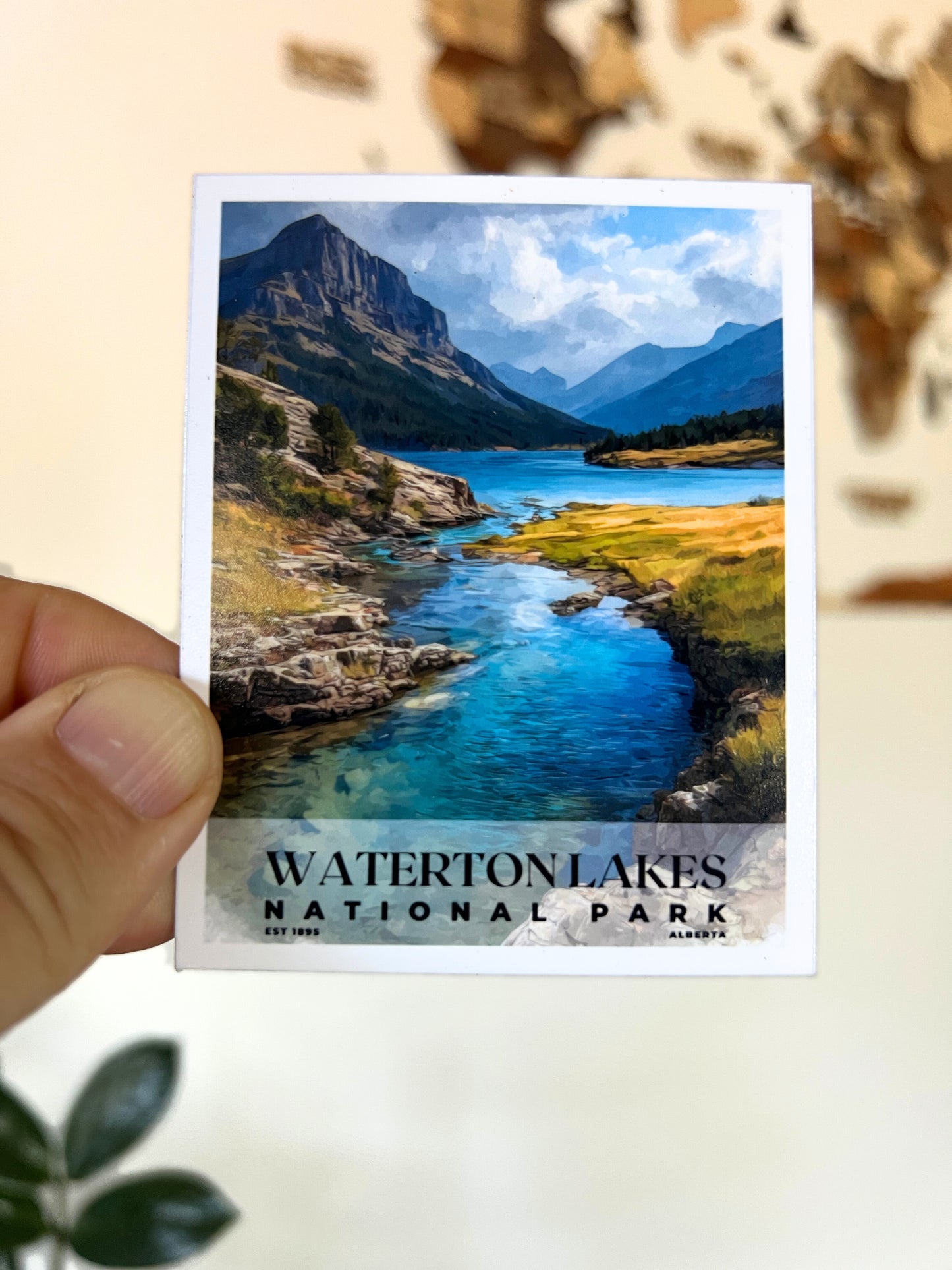 Canadian National Parks Photo Magnet: Travel Souvenir, Nature Decor