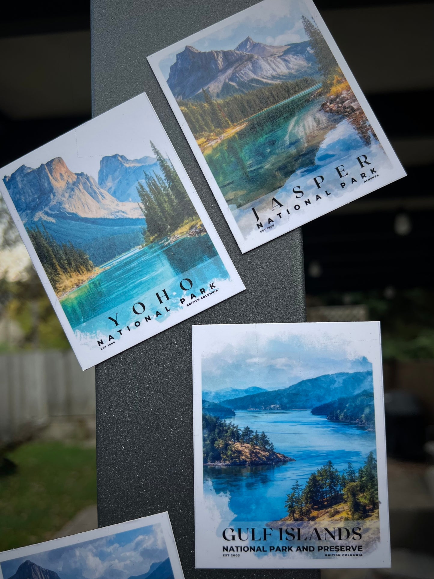 Canadian National Parks Photo Magnet: Travel Souvenir, Nature Decor