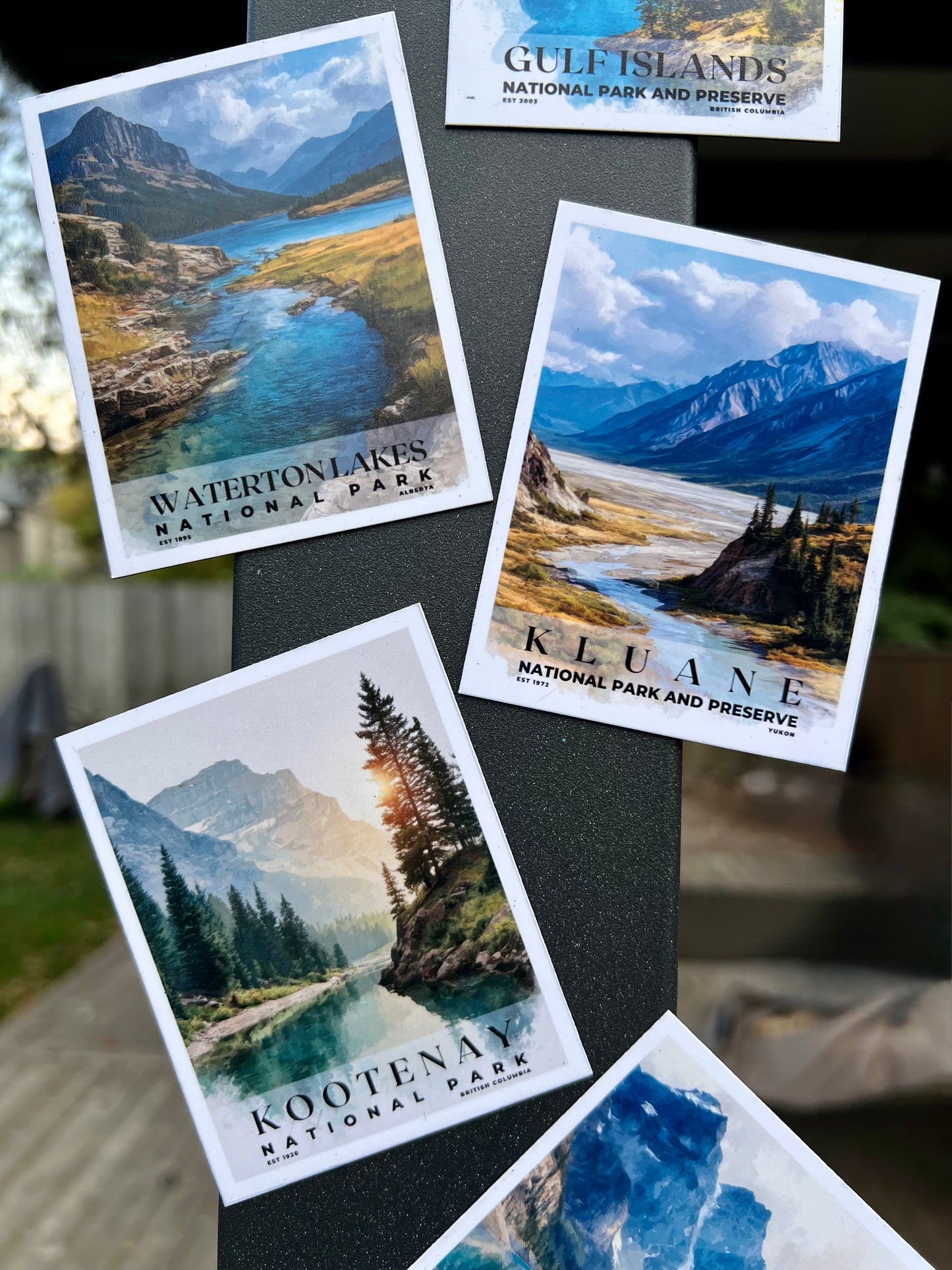 Canadian National Parks Photo Magnet: Travel Souvenir, Nature Decor