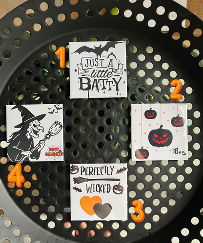 Halloween Hardback Photo Magnet – 2.5"x 2.5" Rigid Fridge Magnet