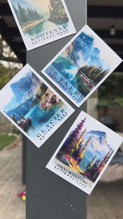 Canadian National Parks Photo Magnet: Travel Souvenir, Nature Decor